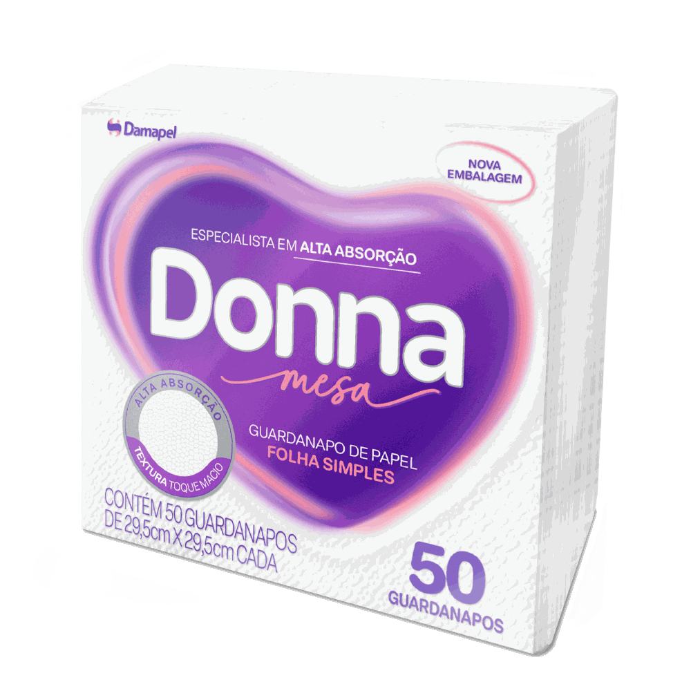 Guardanapos Donna — 50 folhas 29,5 x 29,5 cm