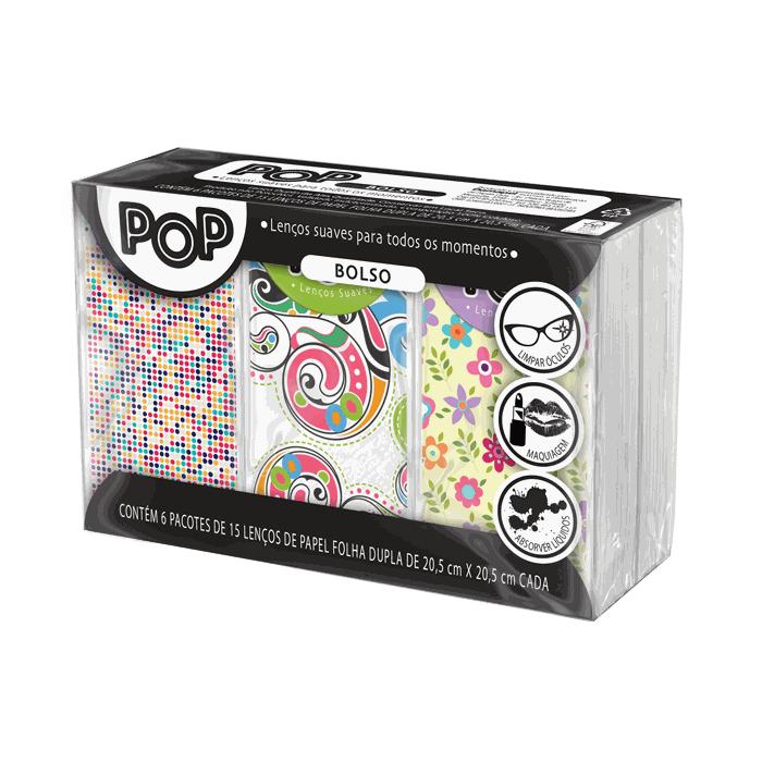 Lenço de Papel Pop de Bolso — pack